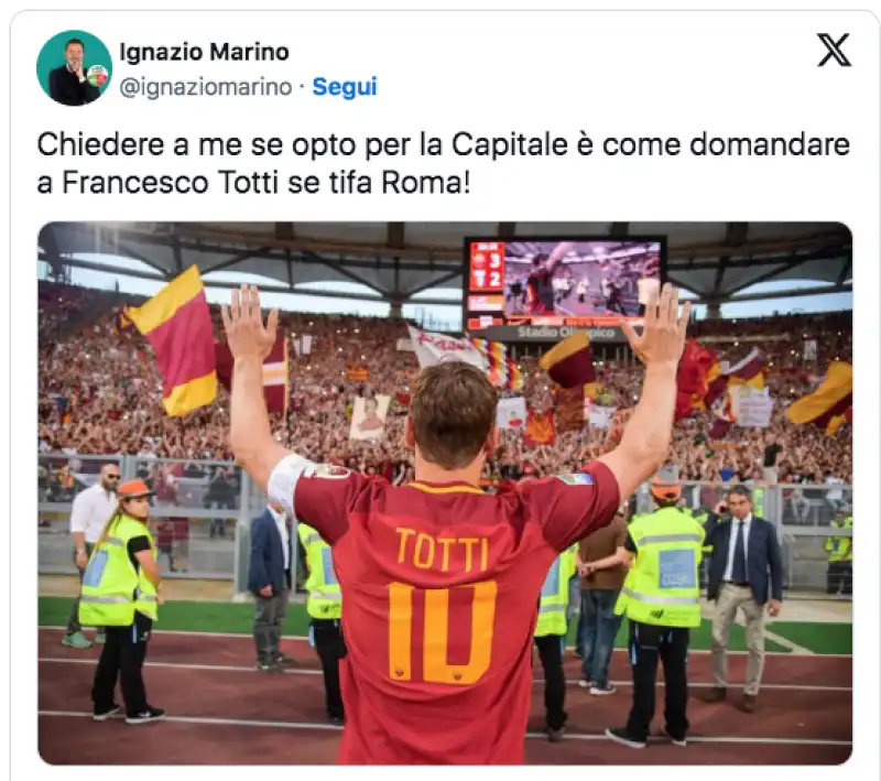 il post di ignazio marino