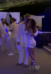 il white party per il matrimonio di diletta leotta e loris karius 5