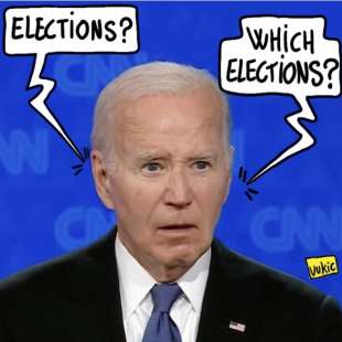 JOE BIDEN - DIBATTITO TV – VIGNETTA BY VUKIC