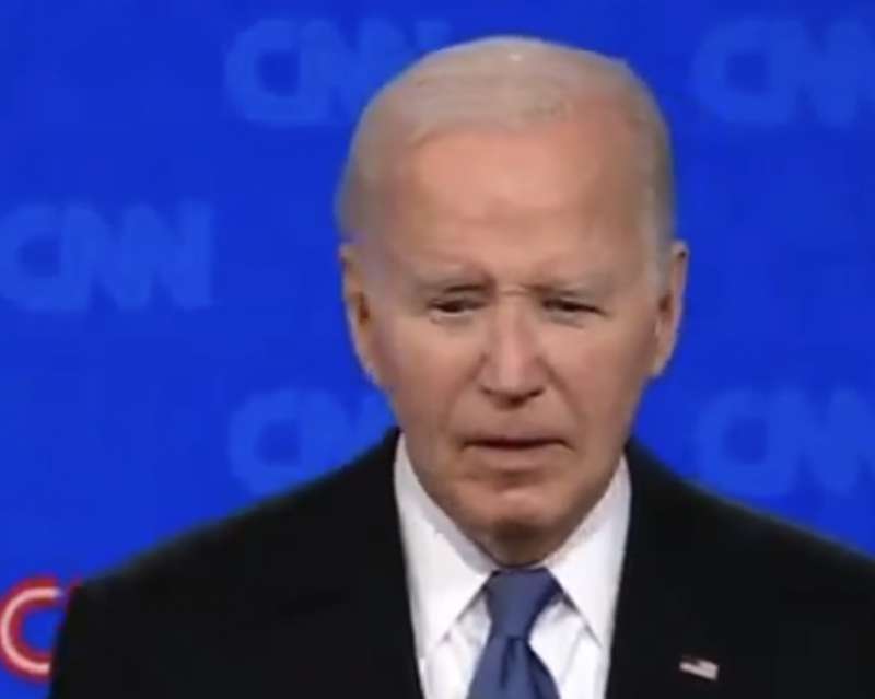 joe biden durante il dibattito con trump alla cnn 1