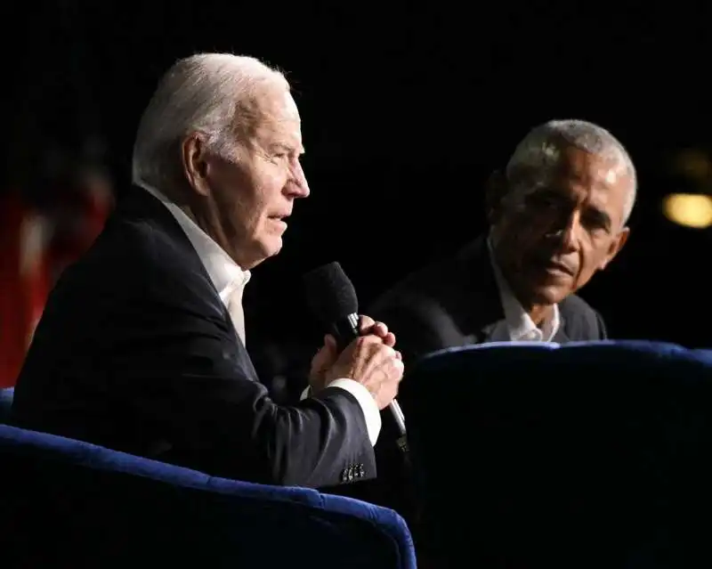   joe biden e  barack obama   raccolta fondi a hollywood    2