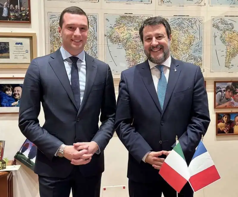 JORDAN BARDELLA -MATTEO SALVINI 