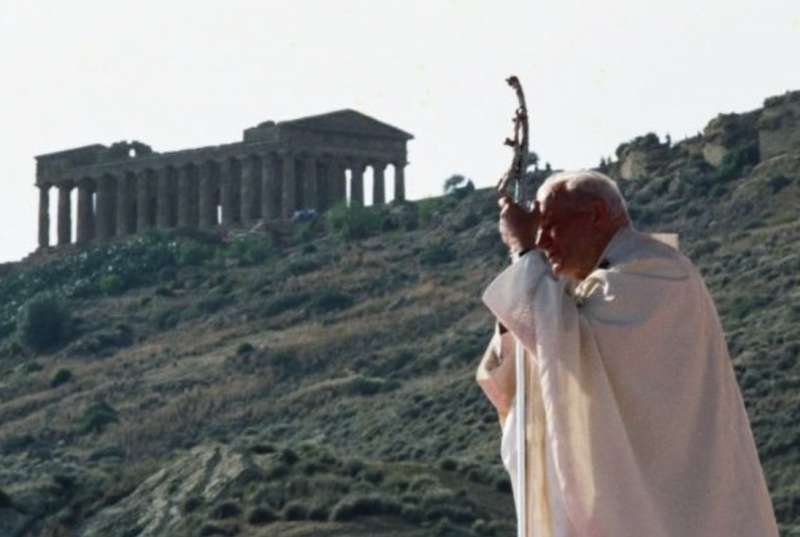 KAROL WOJTYLA ALLA VALLE DEI TEMPLI DI AGRIGENTO