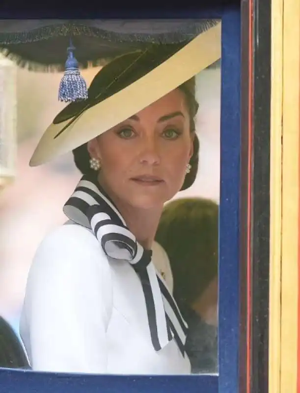 kate middleton    parata trooping the colours 2024   1