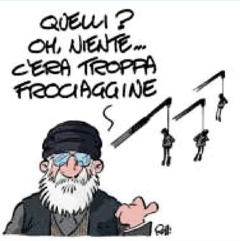 KHAMENEI E LA FROCIAGGINE - VIGNETTA BY ROLLI - IL GIORNALONE - LA STAMPA