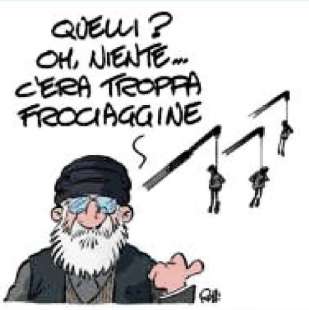 KHAMENEI E LA FROCIAGGINE - VIGNETTA BY ROLLI - IL GIORNALONE - LA STAMPA