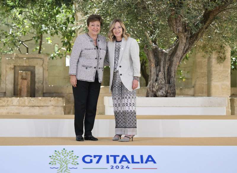 kristalina georgieva giorgia meloni g7 borgo egnazia