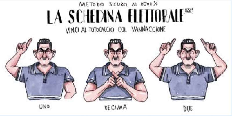 LA SCHEDINA ELETTORALE - VIGNETTA BY ANDREA BOZZO - IL GIORNALONE - LA STAMPA