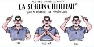 LA SCHEDINA ELETTORALE - VIGNETTA BY ANDREA BOZZO - IL GIORNALONE - LA STAMPA