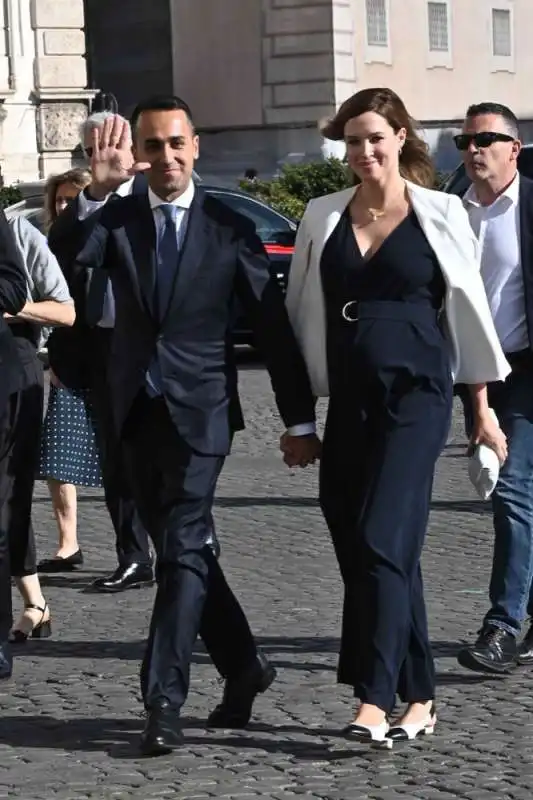 luigi di maio alessia d'alessandro  ricevimento quirinale 2 giugno 2024   