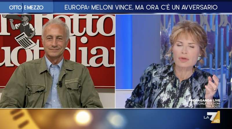 marco travaglio lilli gruber otto e mezzo