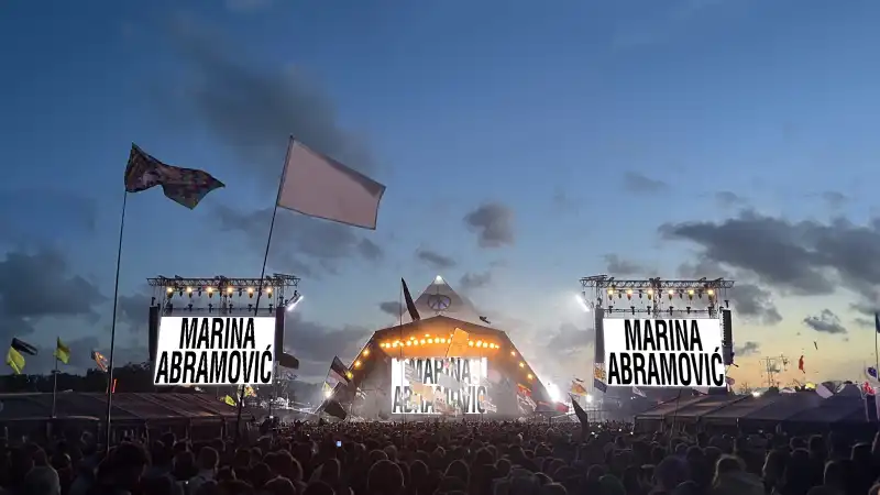 marina abramovic glastonbury 2024  