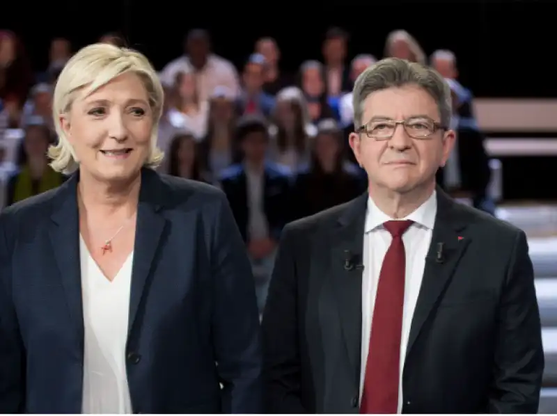 marine le pen melenchon