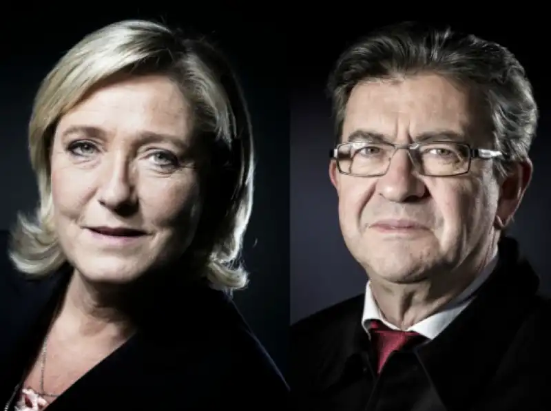 marine le pen melenchon