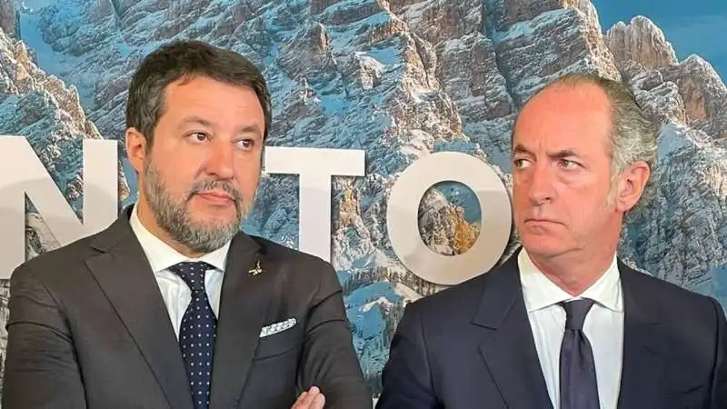 Matteo Salvini e Luca Zaia 