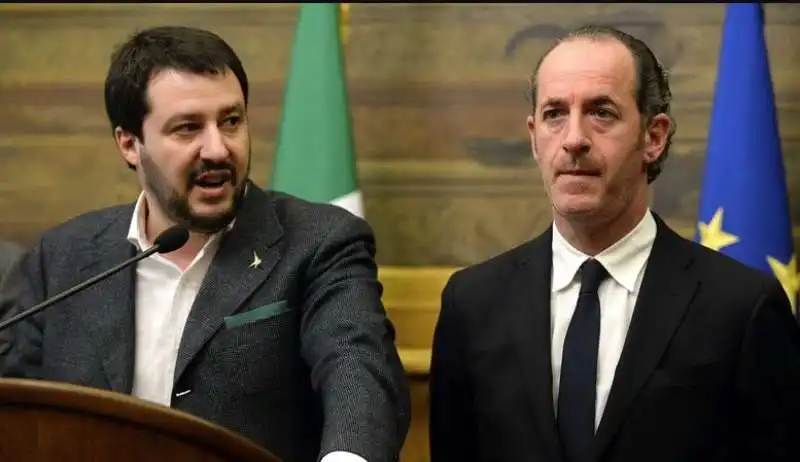 MATTEO SALVINI LUCA ZAIA