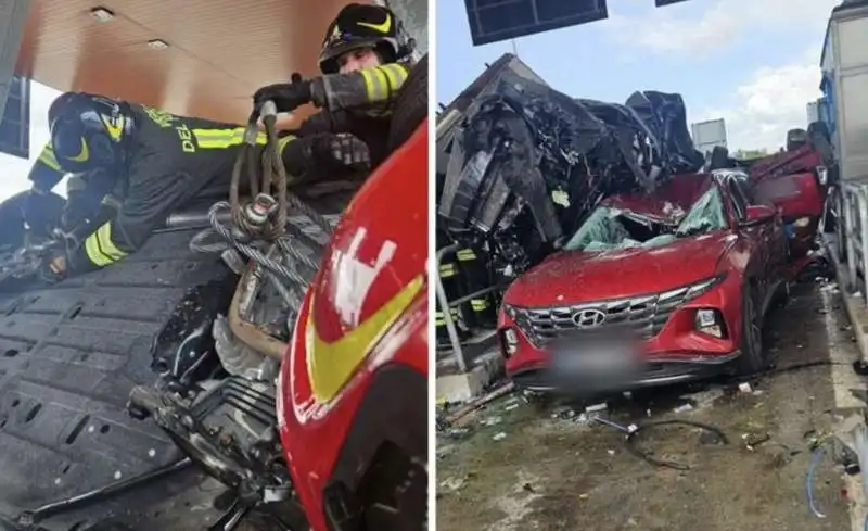 maxi incidente al casello di rosignano   livorno   8