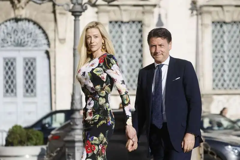 olivia paladino e giuseppe conte    ricevimento quirinale 2 giugno 2024   foto lapresse  