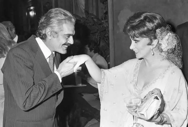  omar shariff e gina lollobrigida   foto di marcellino radogna