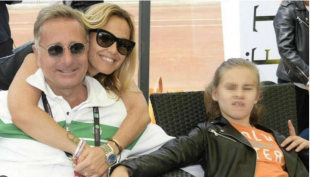 paolo bonolis sonia bruganelli e la figlia silvia