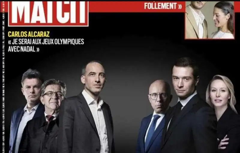 paris match - copertina senza macron