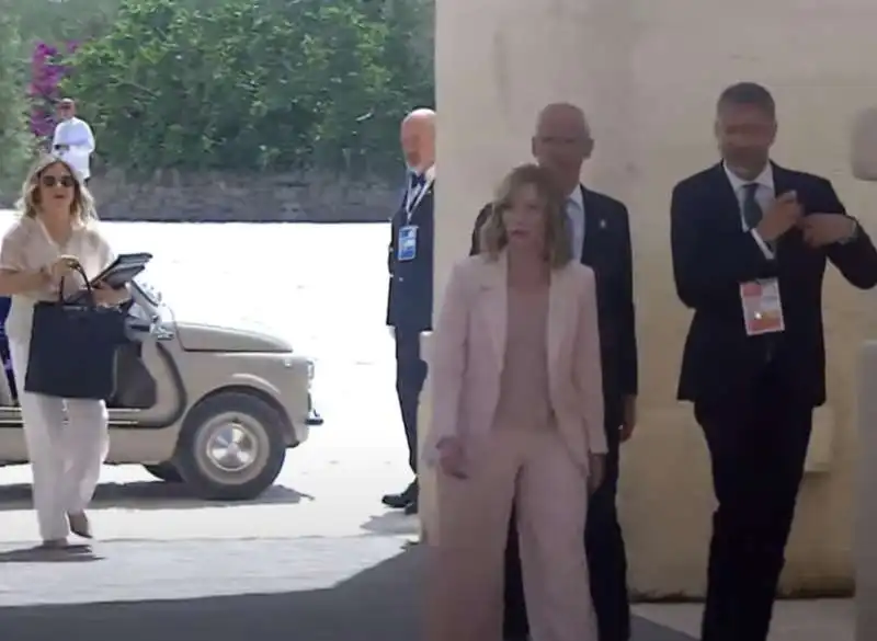 patrizia scurti   giorgia meloni         g7 borgo egnazia 