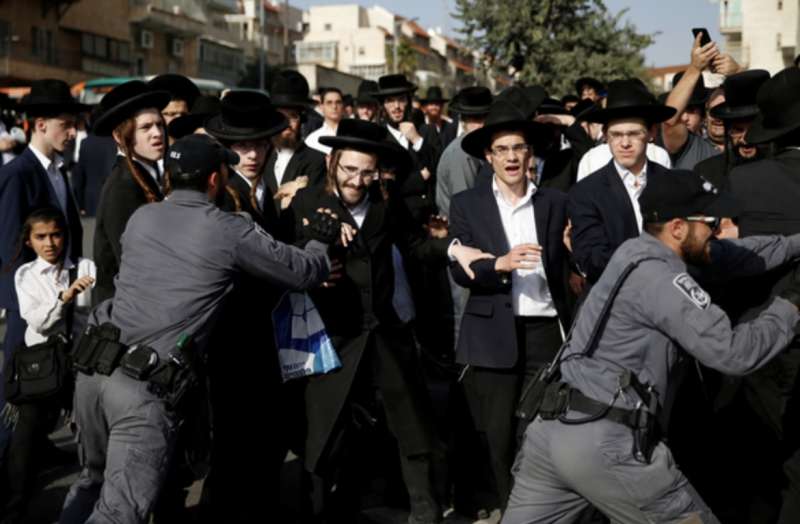 proteste degli ebrei ultra ortodossi contro la leva 2
