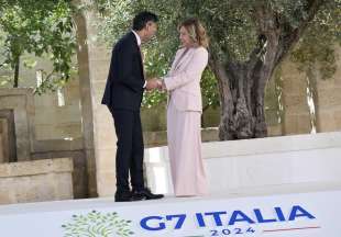 rishi sunak giorgia meloni g7 borgo egnazia