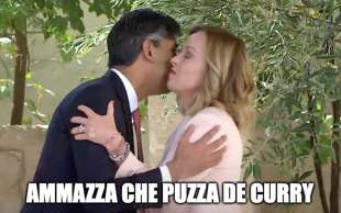 RISHI SUNAK GIORGIA MELONI MEME - G7 BORGO EGNAZIA