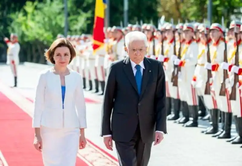 sergio mattarella e maia sandu in moldavia