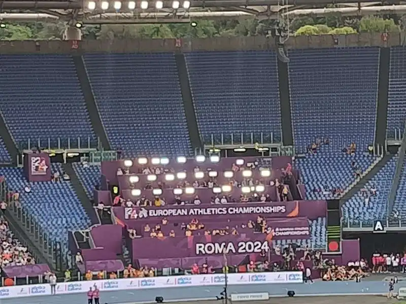 STADIO OLIMPICO DI ROMA SEMIVUOTO PER GLI EUROPEI DI ATLETICA - 4