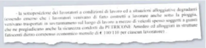 STRALCIO DELL AVVISO DI CONCLUSIONE INDAGINI SU RENZO LOVATO 