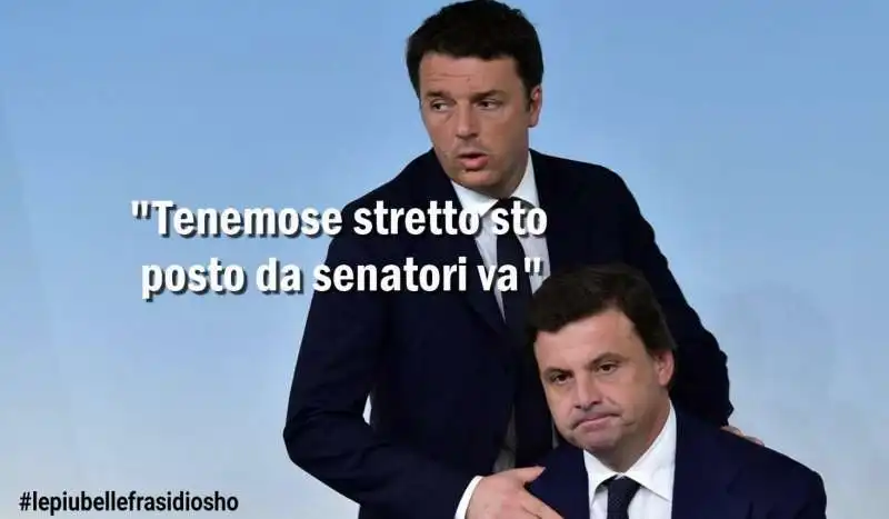 matteo renzi - carlo calenda - meme by osho