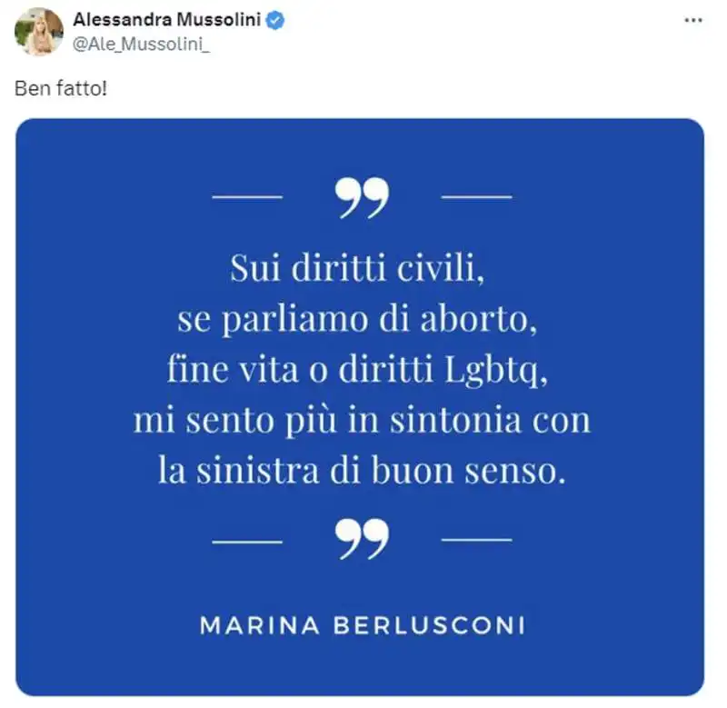 tweet sull intervista di marina berlusconi   4