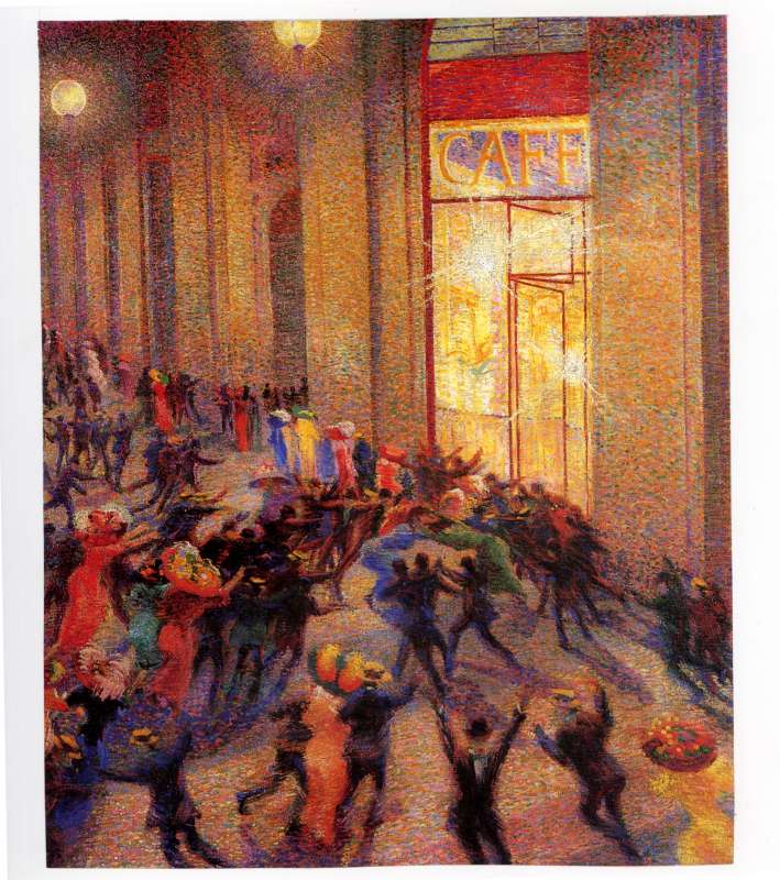 umberto boccioni rissa in galleria