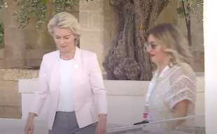 ursula von der leyen e patrizia scurti i g7 borgo egnazia