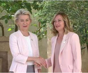 ursula von der leyen giorgia meloni - g7 a borgo egnazia