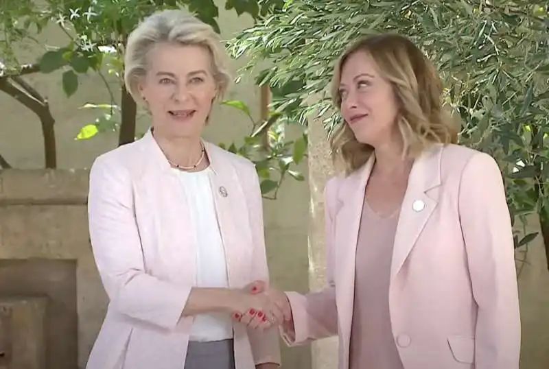    ursula von der leyen   giorgia meloni      g7 borgo egnazia   