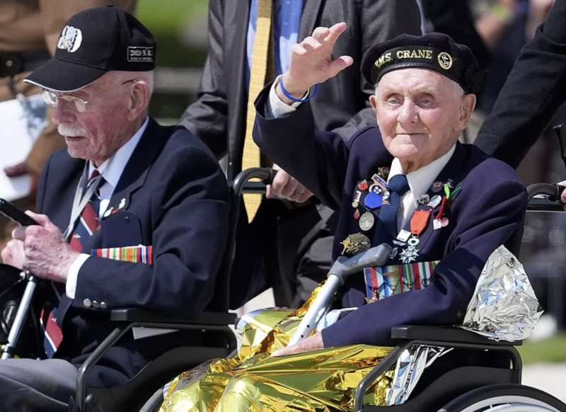 veterani dello sbarco in normandia 80 anni del d day ver sur mer