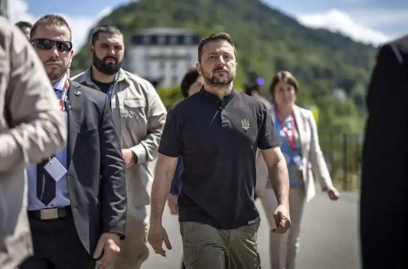 volodymyr zelensky a burgenstock, in svizzera, per il summit sulla pace