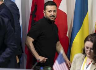 volodymyr zelensky a burgenstock, in svizzera, per il summit sulla pace