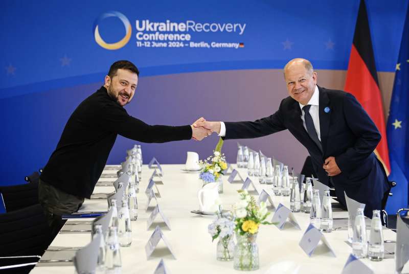 volodymyr zelensky olaf scholz conferenza per la ricostruzione ucraina 2
