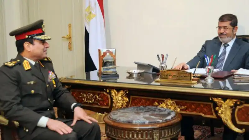 GENERALE ABDEL AL SISSI E MOHAMED MORSI 