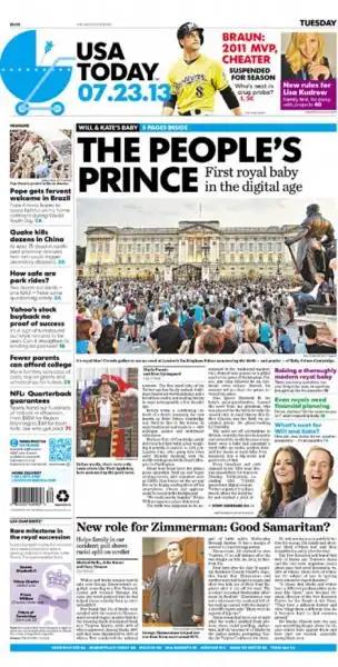 GIORNALI STRANIERI SUL ROYAL BABY 