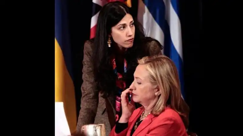 Huma Abedin and Hillary Clinton 