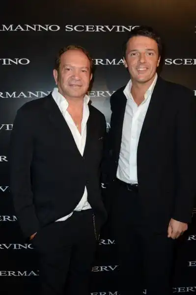 MATTEO RENZI E IL SUO STILISTA ERMANNO SCERVINO 