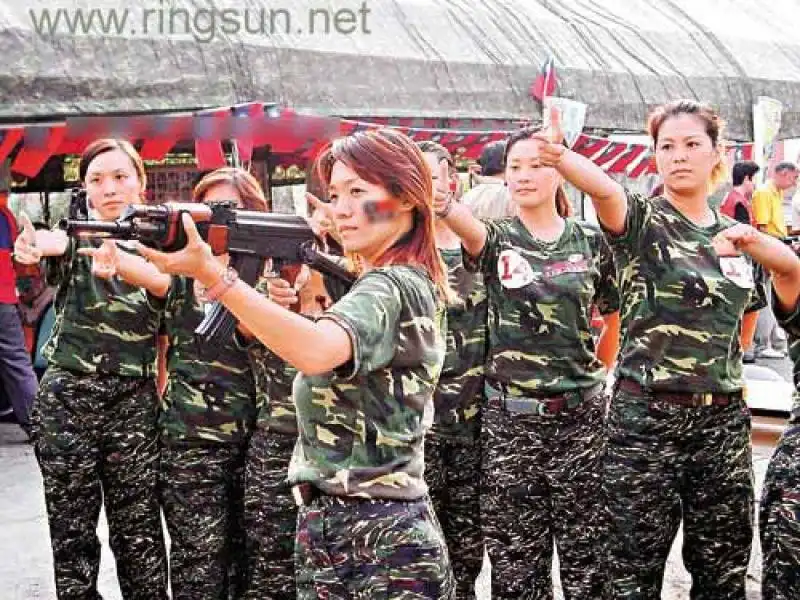 military woman china army 