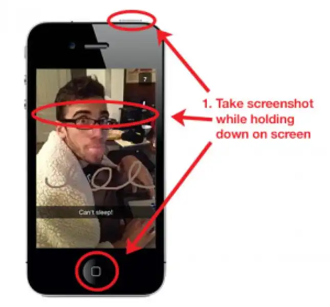 LO SCREENSHOT PER FREGARE SNAPCHAT 