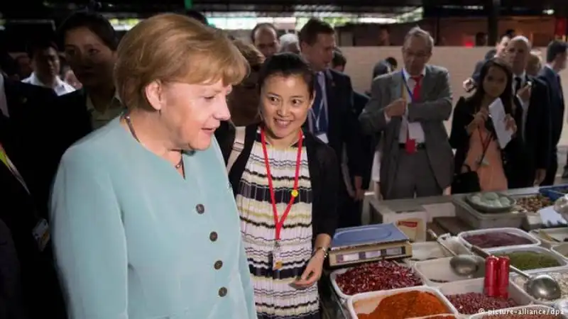 angela merkel in cina