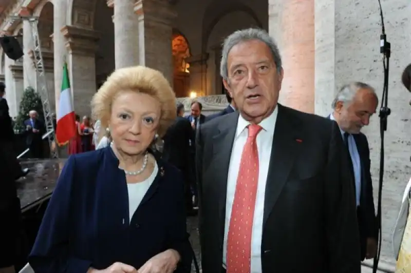 augusto fantozzi con la moglie sandra